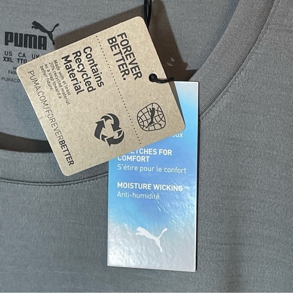 Puma Gray CLOUDSPUN Typical Weekend Performance Golf Cart T-Shirt XXL - Picture 7 of 12